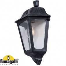 Φωτιστικό Απλίκα 1xE27 Ρητίνης Μαύρο IP55 Fumagalli Iesse